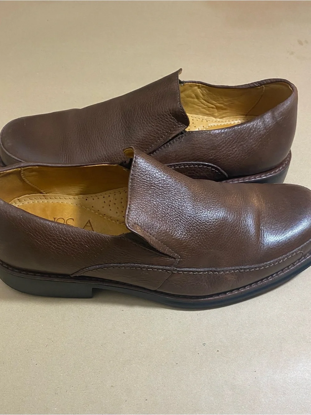 Jos. A. Bank Brown Leather Slip-On Loafers